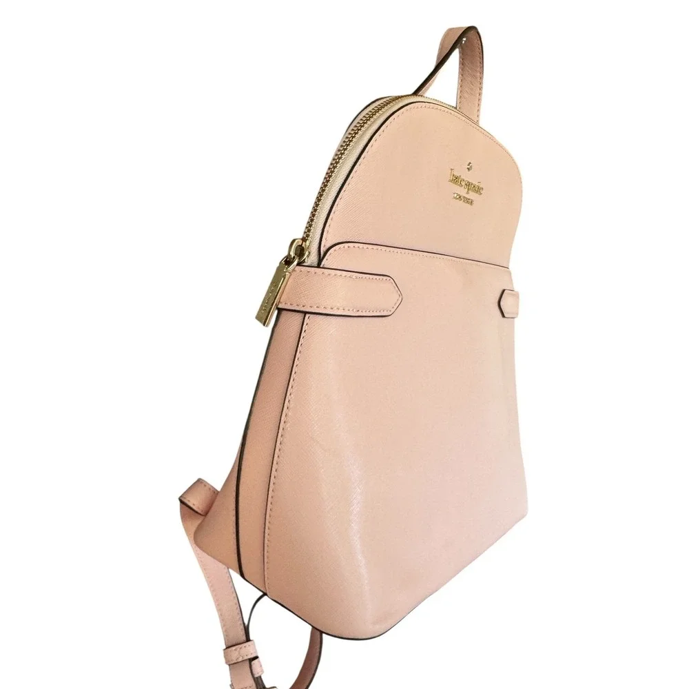 Kate Spade New York Stacei Dome Pale Pink Saffiano leather Leather Backpack